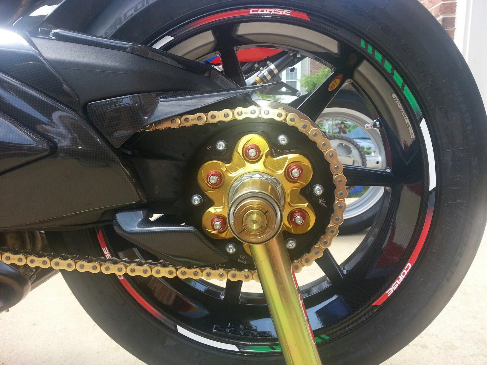 DUCATI 848 Evo Wheel Decals Rim Stickers Corse autoaufkleber DUCATI 848 Evo Wheel Decals Rim Stickers Corse autoaufkleber